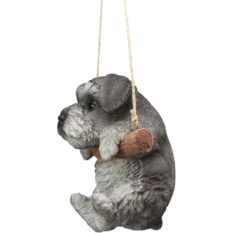 Décoration murale en macramé Chaworth Mini Schnauzer