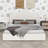 Low-Profile Upholstered Platform Bed With Headboard