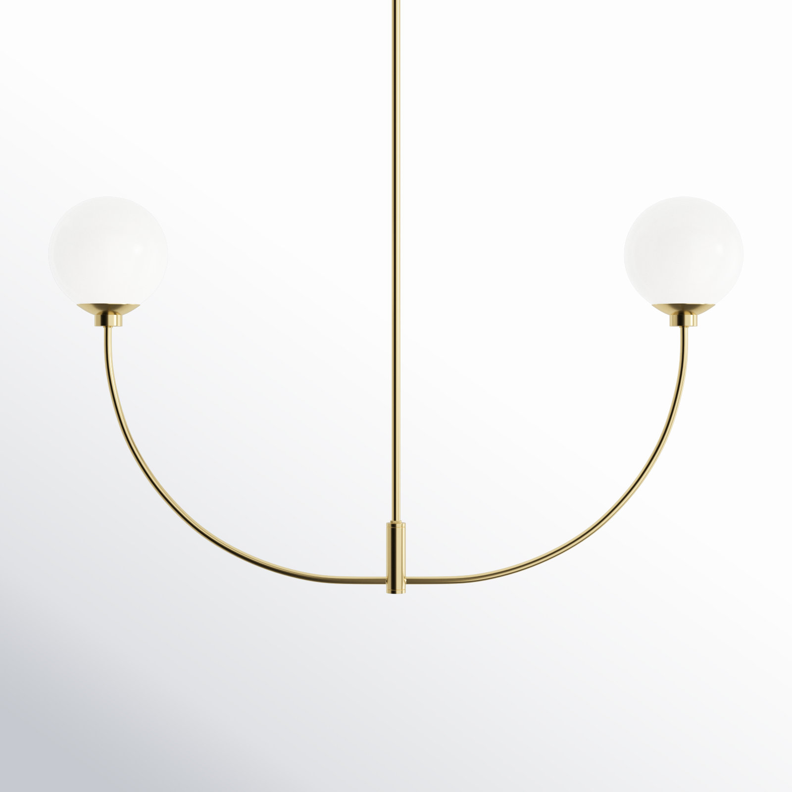 Kyle 2 - Light Metal Chandelier, Brass, 24" H x 42" W x 7" D