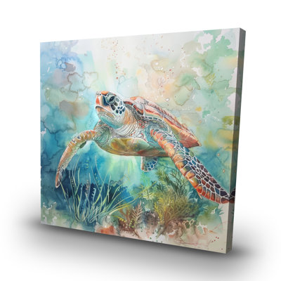 Turtle - 32"x32" art on canvas
