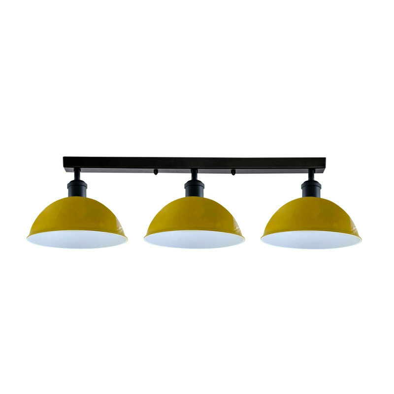 Emma-Jade Semi Flush Mount, Yellow