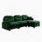 Modular Sectional L Shaped Couch With Ottoman, Premium Chenille Fabric, Tufted Cushion Backrest, Ergonomic Design For Easy Installation In Various Spaces-1728725196-1728725186