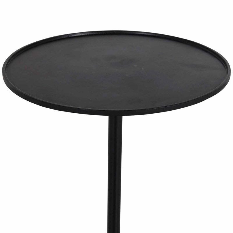 Nelle Iron Pedestal End Table