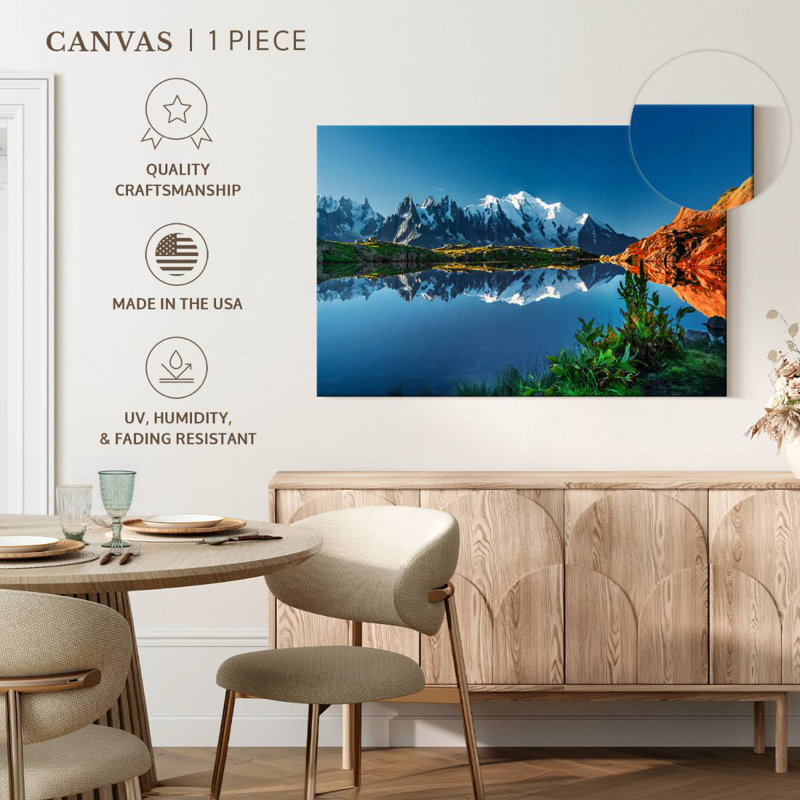 Alvord Lac Blanc And Mont Blanc Scene, 34" H x 51" W