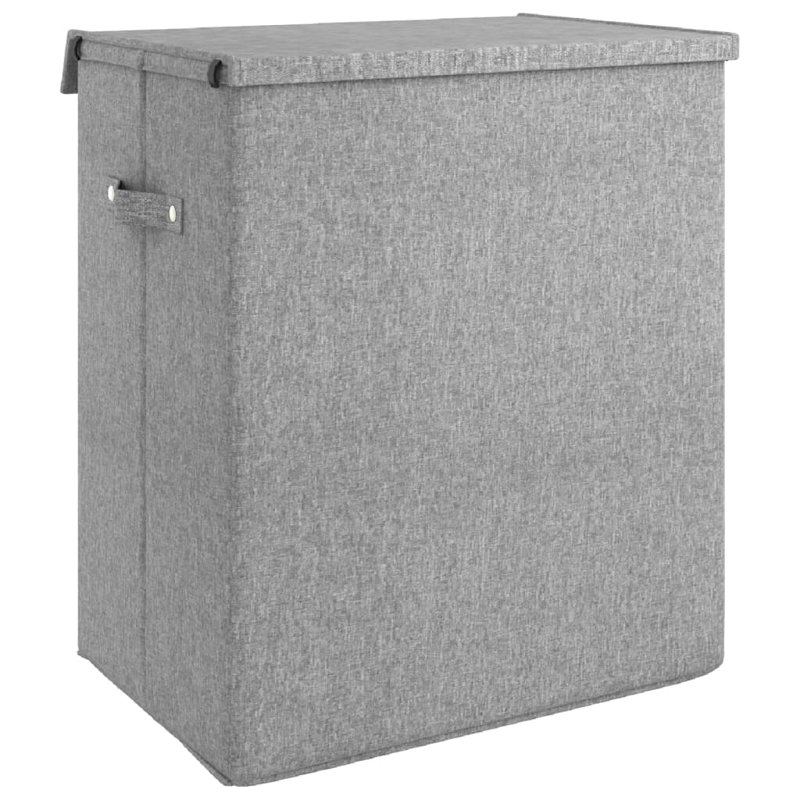 Foldable Laundry Hamper 20.1X13.6X23.2" Faux Linen Fabric