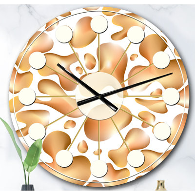 Horloge murale liquide
