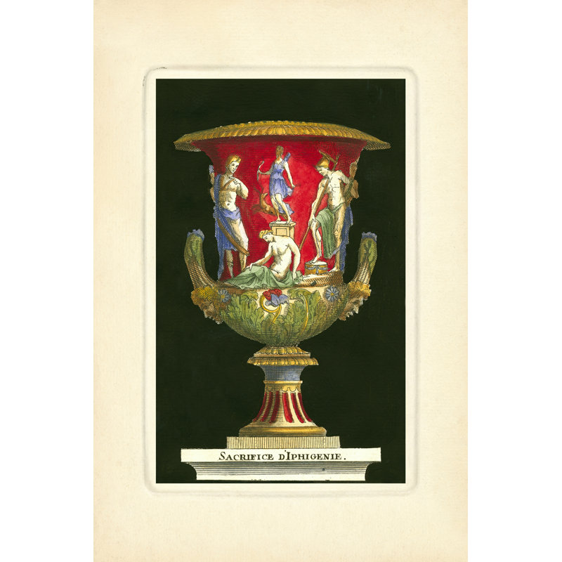 Vase With Deer by S. Thomassin - Wrapped Canvas Art Prints, 76cm H x 51cm W x 3.8cm D
