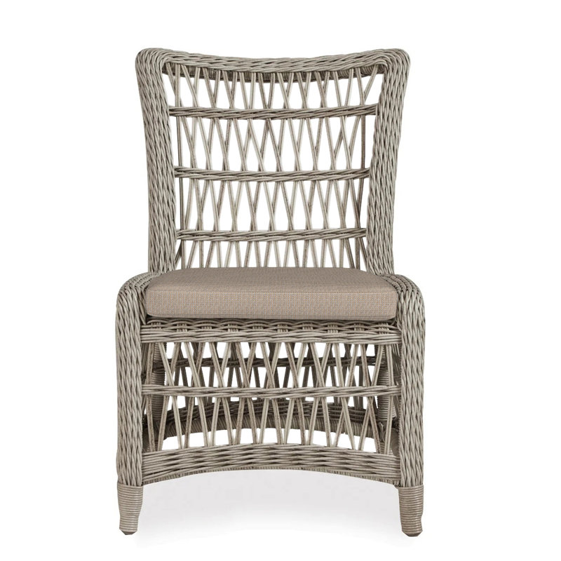 Mackinac Outdoor Dining Side Chair, Demo Oatmeal