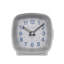 Analogue Quartz Movement / Crystal Alarm Tabletop Clock in Silver