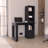 Iowa Computer Desk with 1-Cabinet and 4-Tier Bookcase