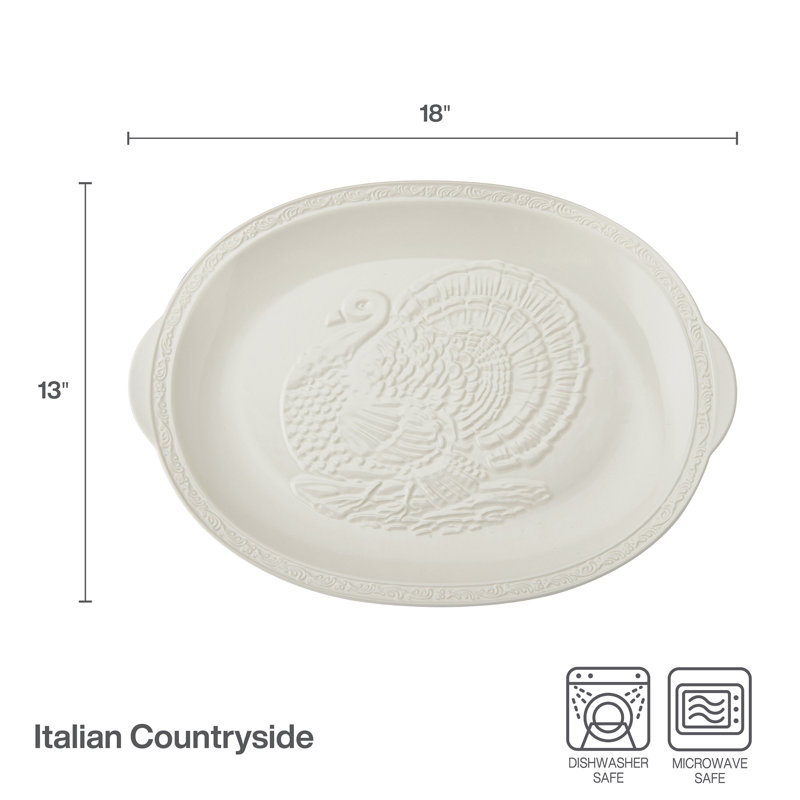 Italian Countryside Turkey Platter