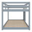 Low Profile Bunk Bed, with Dual Platforms and Ladder