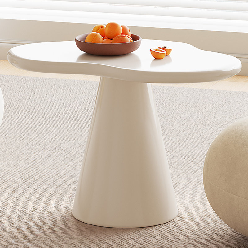 Cream End Table,irregular Side Table