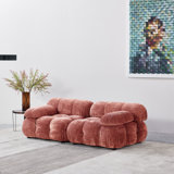 Leeven 76'' Upholstered Loveseat
