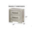 Table de chevet 1pc