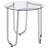 Chrome Round Glass Top End Side Table