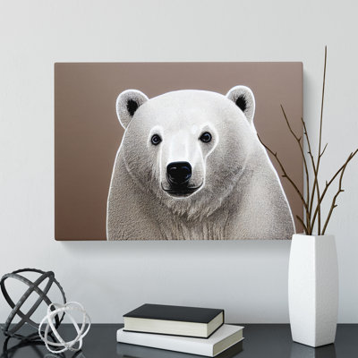 Astonishing Polar Bear - Wrapped Canvas