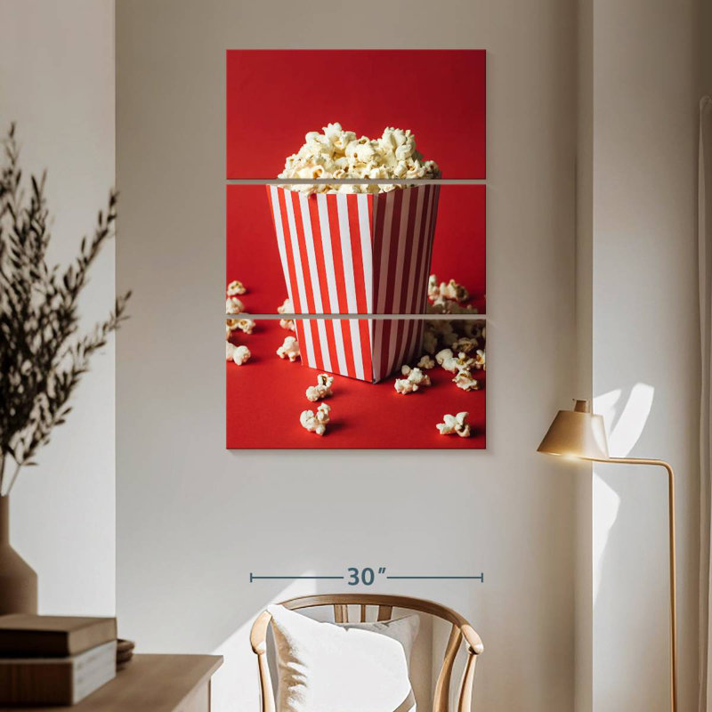 Yarlin Cinema Popcorn, 65'' H x 42'' W