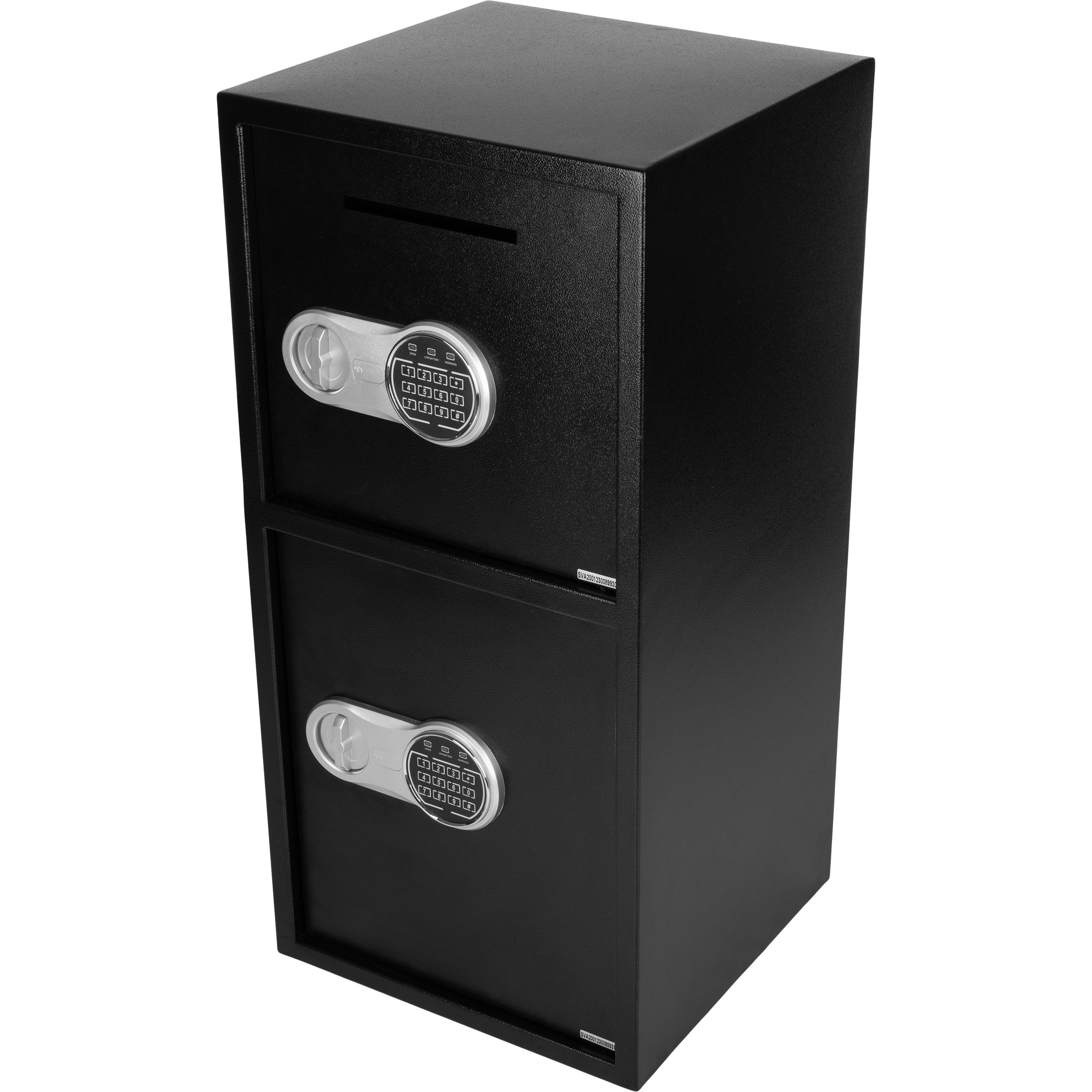 Stalwart Electronic Drop Safe With Digital Keypad - Cash Deposit Box With 2 Override Keys For Home Or Business