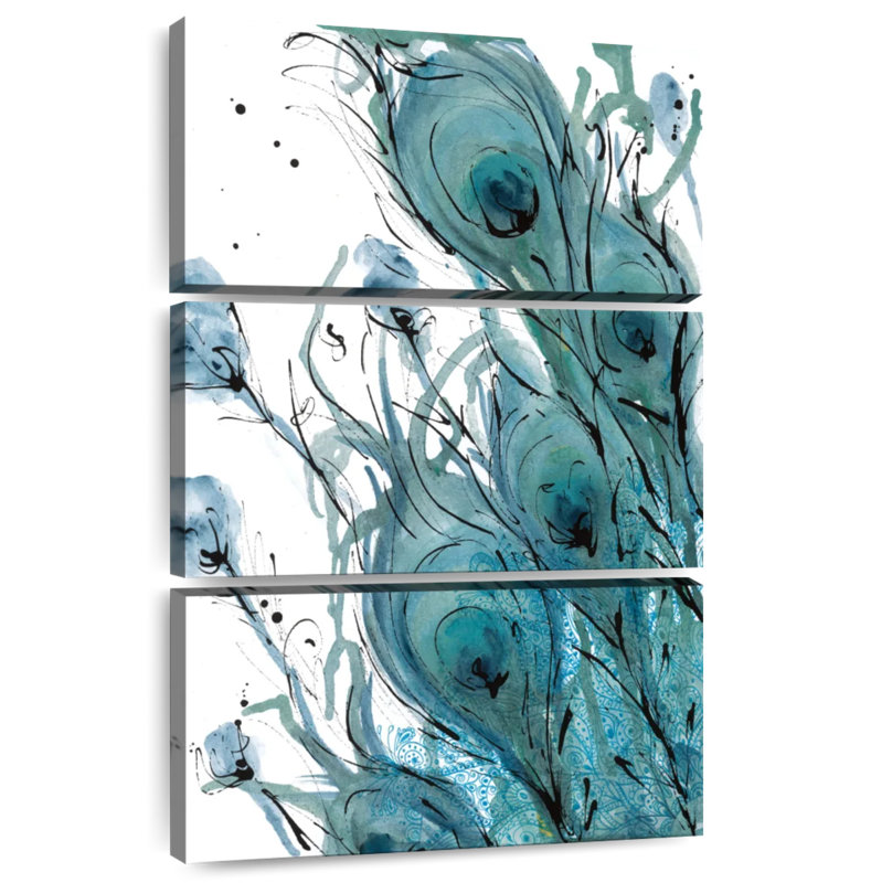 Kerner Plumes du paon II, H 32 po x l 20 po