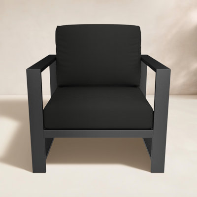 Dulcie Metal Outdoor Armchair with Sunbrella® Cushions
