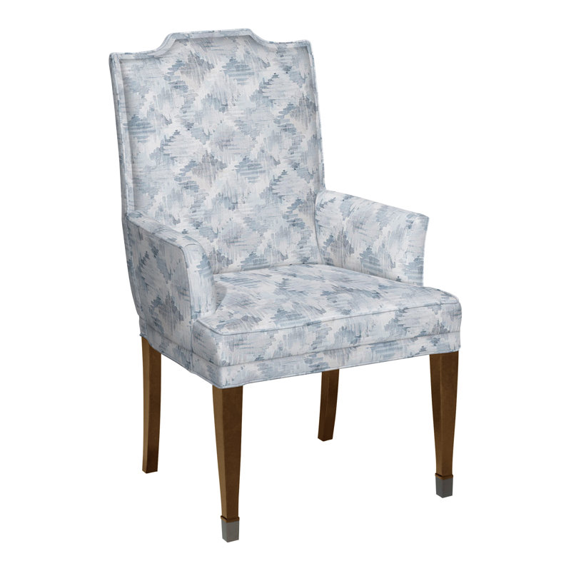 Travis By Michael Weiss Upholstered Arm Chair, Tommy Flax, Hampton, No