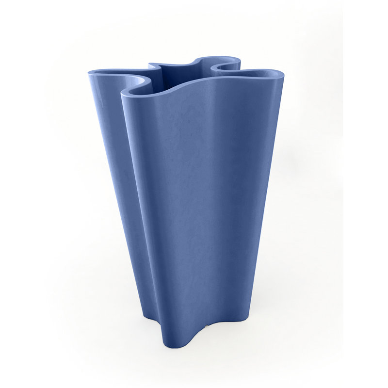 Bye-Bye Resin Pot Planter, 27.5" H x 17" W x 16.25" D, Anthracite