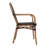 Chiles Stacking All-Weather Commercial Paris Chairs with Arms and Metal Frames-1751913801