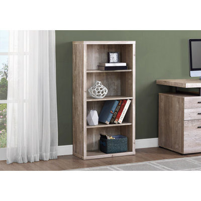 Bibliothèque, bibliothèque, étagère, 5 niveaux, H 48 po, bureau, chambre à coucher, contemporain