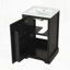Meuble-lavabo de 20 po avec lavabo, armoire de salle de bain avec porte à fermeture douce, support de rangement et tablette réglable-1888771954