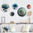 Hyperrealistic Blue and White Flower I - Floral Metal Wall Décor
