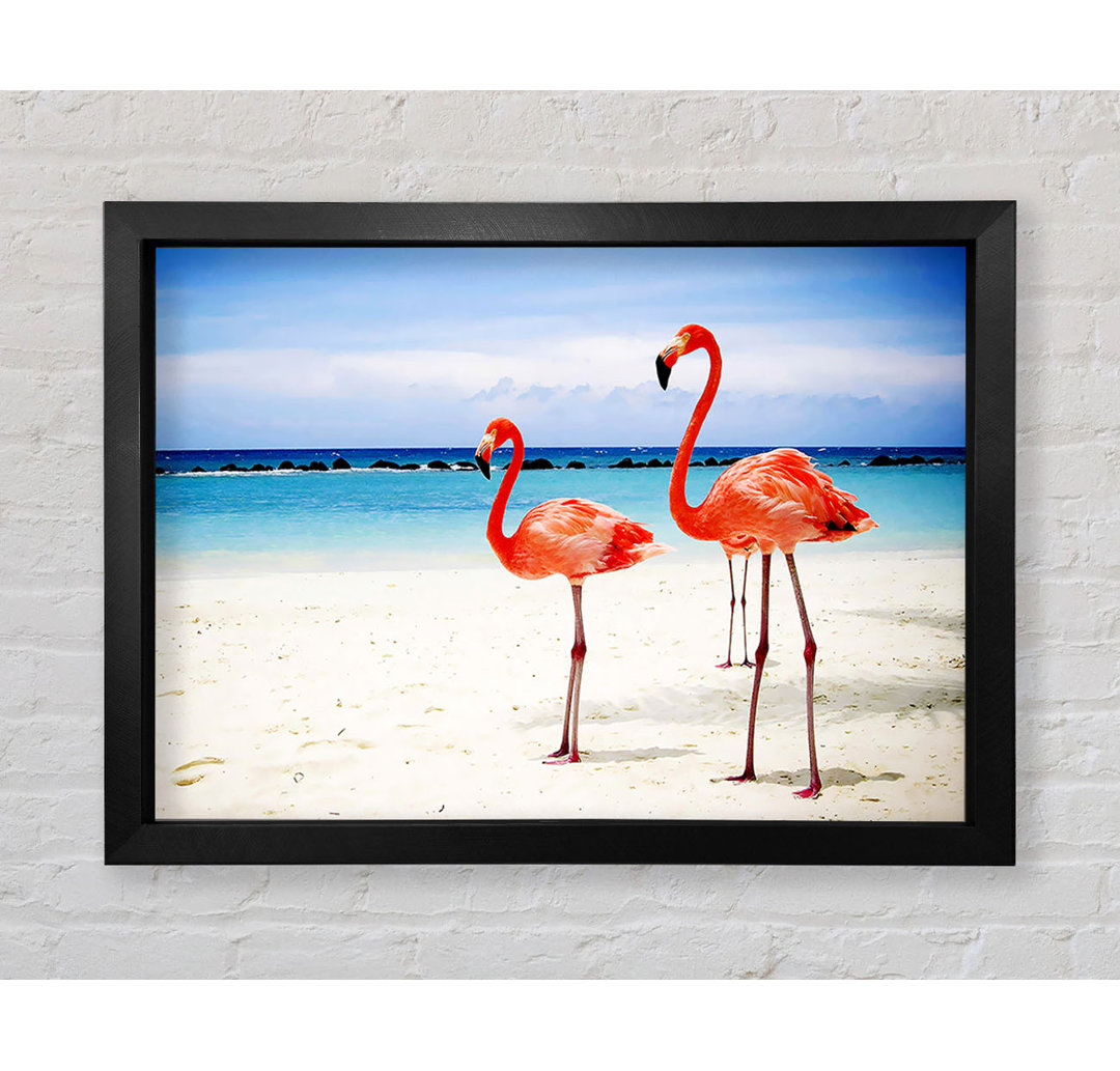 Gerahmtes Bild Flamingo Paradise