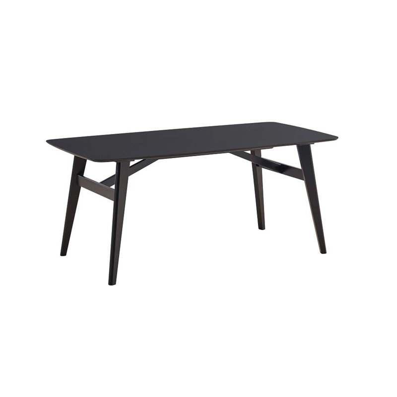 70.87" Eliora Rectangular Dining Table, Black Finish