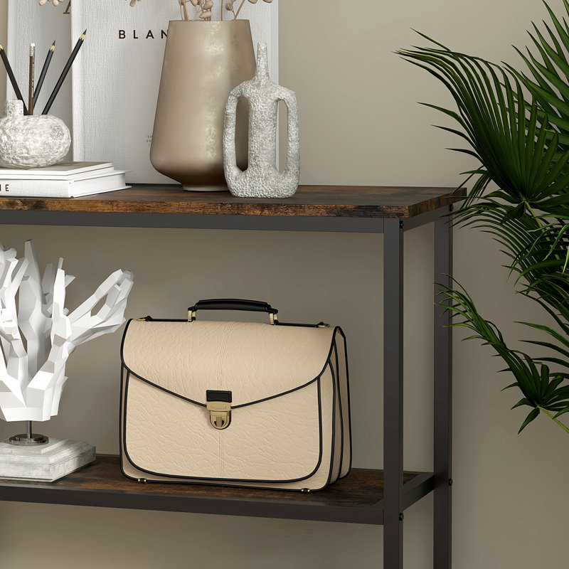 39.3'' Console Table, Brown