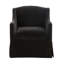 Chaise d'appoint pivotante à jupe - Vison L 32,6 po x l 28 po x H 33,1 po 1 pièce Chaise d'appoint en vison pivotant à 360 degrés, base à jupe