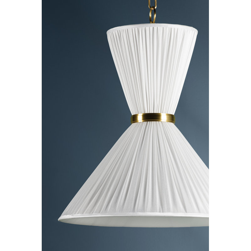 Enid 2 Light Pendant, 25.75" H x 22" W x 22" D