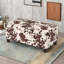 Pouf de rangement contemporain en velours