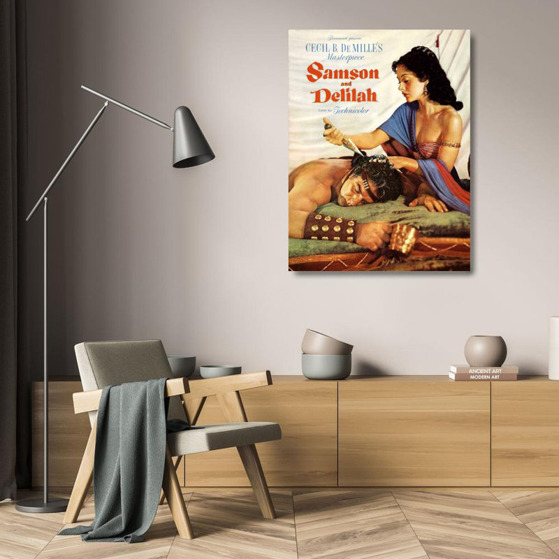 Samson et Delilah, H 24 po x l 18 po