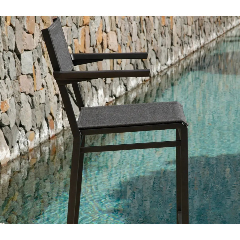 Equinox Outdoor Bar Stool, Seagull, Arctic White