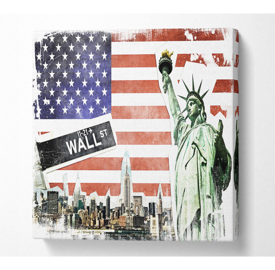 Walcott Montage Of NYC - Kunstdrucke auf Leinwand - Wrapped Canvas