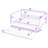 Full Size Upholstered Daybed with Twin Size Trundle, Wood Frame