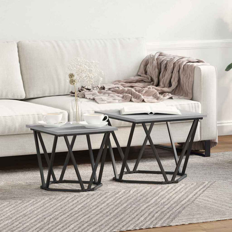 End Table Set, Grey