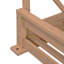Cadre de lit suspendu en bois d'acacia de taille simple avec balançoire de 16,4 pi pour le jardin, la cour arrière, naturel Topmat-1570113266