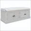 Banc de rangement avec 4 portes, tablettes réglables et coussin amovible-133331860-133331864