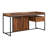 Sanor Rectangular Writing Desk in Walnut and Sandy Black