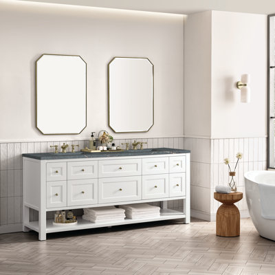 Breckenridge 72'' Double Bathroom Vanity with Top