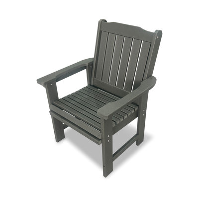Chaise de patio en PEHD, gris