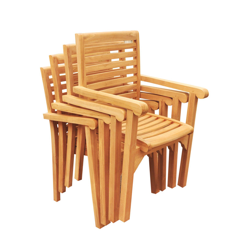 Hari Outdoor Teak Dining Armchair
