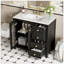36" bathroom vanity with two soft close doors-507807125