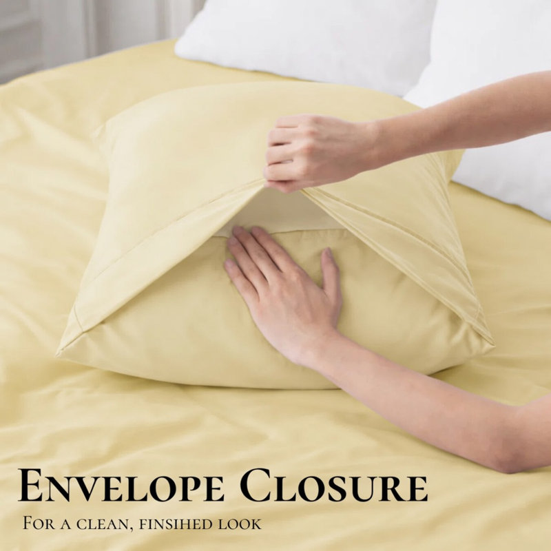 Ensemble de draps en bambou ultra doux - ensemble de 4 pièces - infroissable - feuilles de refroidissement avec poches profondes